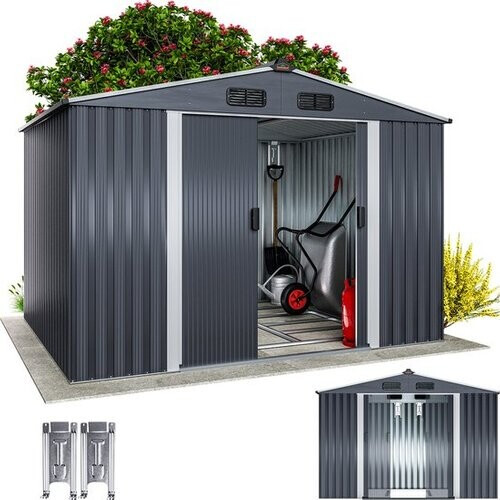 Tweedekans Gardebruk Tuinhuis - XXL Metaal - 260x205x180cm - Antraciet Tweedehands