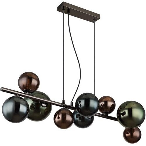 Tweedekans Globo - hanglamp - RIHA - multicolor - glas - grote eettafellamp - G9 - 56142-9H