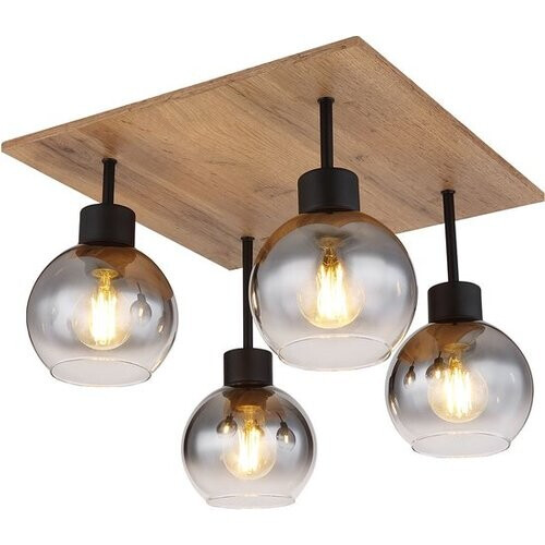 Tweedekans Globo plafonniere Moitas - zwart - metaal - 15656-4D Tweedehands