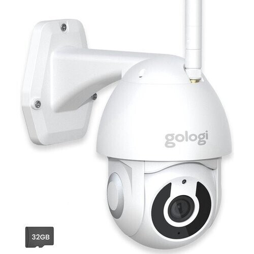 Tweedekans Gologi Superior Outdoorcamera - Buiten camera met nachtzicht - Beveiligingscamera met kabel - Security camera - 3MP - Met wifi en app - Wit Tweedehands