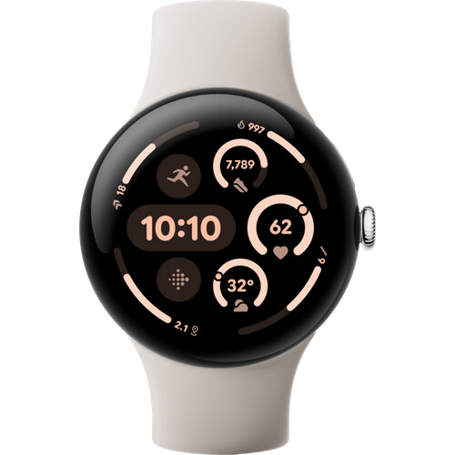 Tweedekans Google Pixel Watch 3 Zilver/Crème 45mm Tweedehands