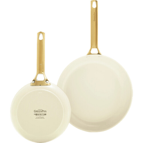 Tweedekans GreenPan Padova Reserve 20 + 26 cm koekenpannenset Cream White Tweedehands