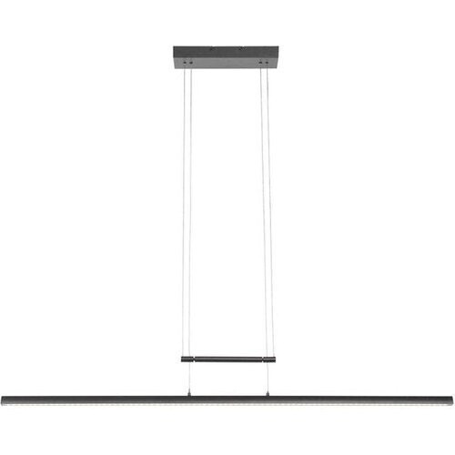 Tweedekans Hanglamp Profilo 3317ZW Zwart 115cm breed Hoogteinstelbaar Kunststof & Metaal Steinhauer Tweedehands