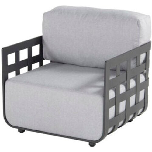 Tweedekans Hartman Cestelli Loungestoel Aluminium Charcoal – 84x84x85 cm Tweedehands