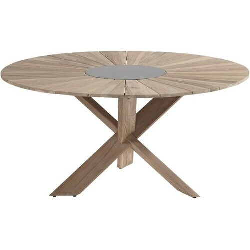 Tweedekans Hartman Provence Ronde Tuintafel 150 Cm - Natural Teak Tweedehands