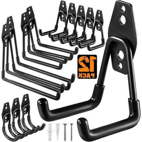 Tweedekans Heavy Duty Utility Stalen Muurbeugel Garage Opslag Haken - 12 Stuks Tweedehands