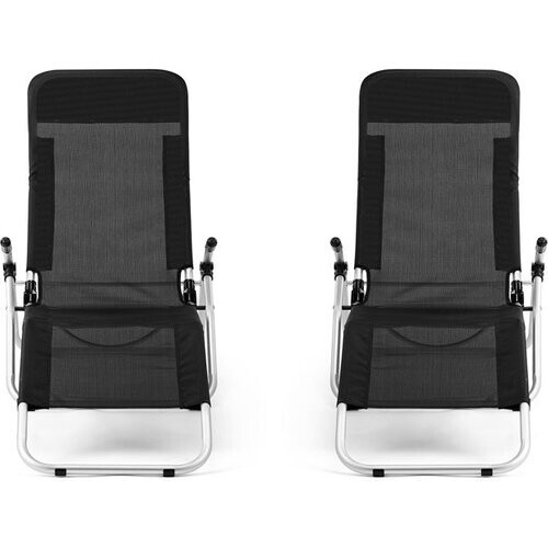 Tweedekans Hortensus Ligbedden - Set van 2 - Max. 110kg - 140 x 61 x 85,5cm Tweedehands