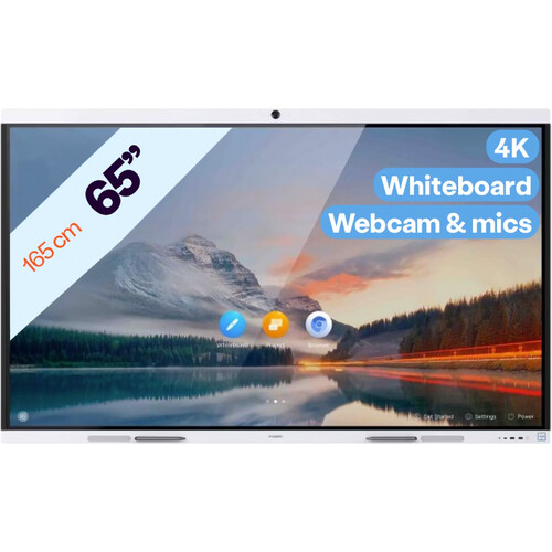 Tweedekans Huawei - IdeaHub B3 - Interactief 4K Whiteboard Display - 165,1 cm (65") - Alles-in-één Conferentiesysteem - Wit Tweedehands