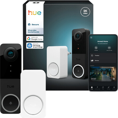 Tweedekans Hue Secure Bedrade Videodeurbel + Chime Tweedehands