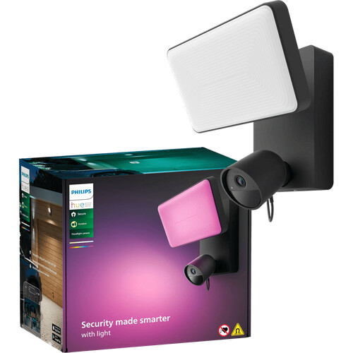 Tweedekans Hue Secure Floodlight camera - zwart Tweedehands
