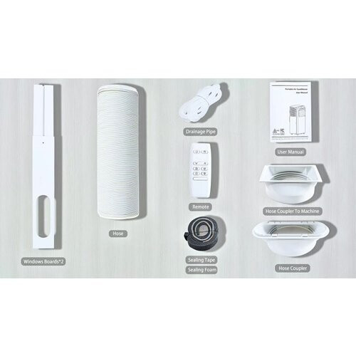 Tweedekans Humhold Mobiele Airconditioner 9000 BTU - 3-in-1 Koelen, Ontvochtigen en Ventileren - tot 33 m² Tweedehands