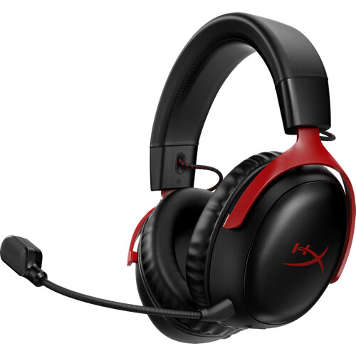 Tweedekans HyperX Cloud III Wireless Gaming Headset - Zwart/Rood(PC, PS5, PS4) Tweedehands