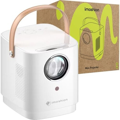 Tweedekans iMoshion Draagbare Beamer - Full HD Mini Beamer / Projector - Streamen via WiFi - Wit Tweedehands
