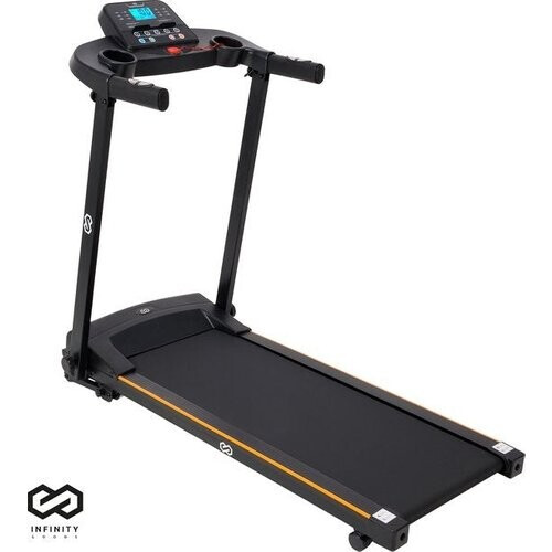 Tweedekans Infinity Goods Loopband met Hellingfunctie - Inklapbaar - Incl. Tablethouder - t/m 12 km/u - 132 x 60 x 117 cm - Zwart