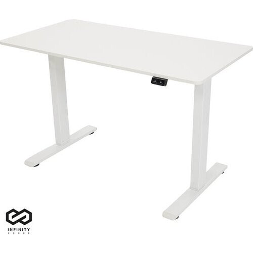 Tweedekans Infinity Goods Zit Sta Bureau - Elektrisch Verstelbaar In Hoogte - 120 x 60 CM - Wit Tweedehands