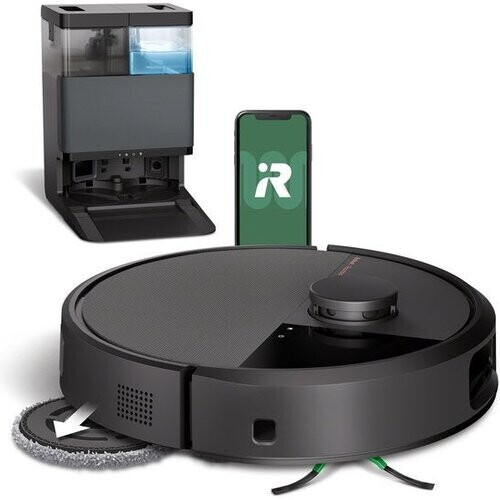 Tweedekans iRobot Roomba® Plus 505 Combo Robot + Autowash™ Dock - Robotstofzuiger met Dweilfunctie - Zwart - N1850 Tweedehands