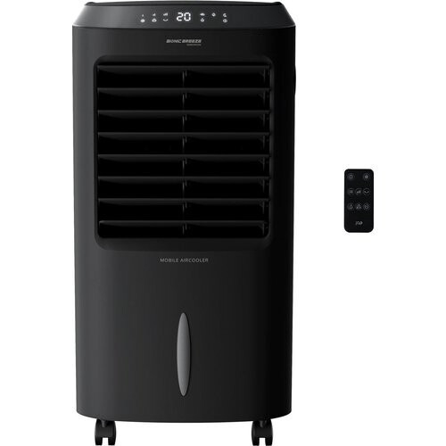 Tweedekans JAP Appliances Edmonton - 4 in 1 Aircooler, Ventilator, Ionisator en luchtbevochtiger - Met afstandsbediening en timer - Luchtkoeler Inclusief 2 koelelementen - Mat zwart
