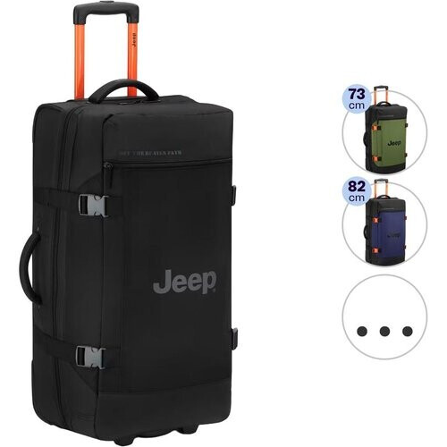 Tweedekans Jeep Duffle Bag - Trolley Duffel Tas - maat M 73 cm - Zwart Tweedehands