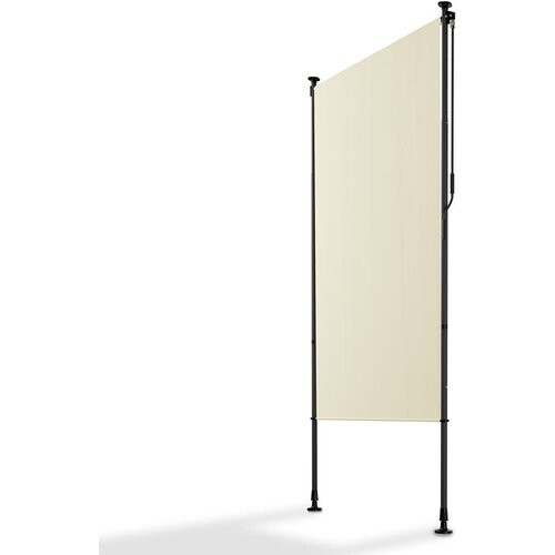 Tweedekans Juskys Verticaal Balkonscherm 120x310 cm - Beige – Waterafstotende en in hoogte verstelbare zon- en privacybescherming Tweedehands