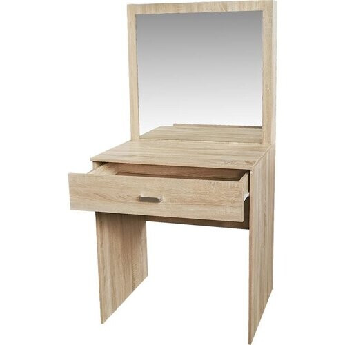 Tweedekans Kaptafel make up visagie opmaaktafel bureau - toilettafel - lichtbruin Tweedehands