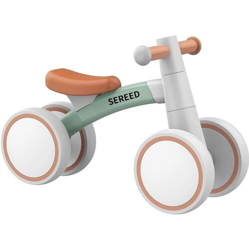 Tweedekans Keebies Stevige Kinderloopfiets - Peuters 12–24 Maanden – Grijs – 25,4 cm Zithoogte – 1,6 kg Lichtgewicht Tweedehands