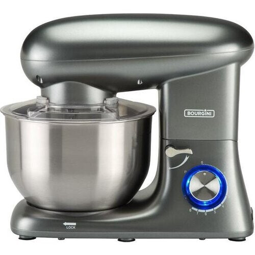 Tweedekans Keukenmachine - Bourgini Kitchen Chef Plus 5.5L - Keukenmixer - KeukenRobot Grijs Tweedehands