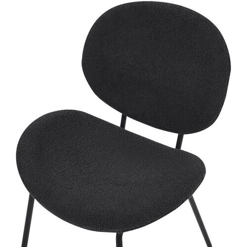 Tweedekans Kick Eetkamerstoel - Max. 150 kg - Hoog Comfort - 52 x 42 x 80 cm - Zwart Tweedehands