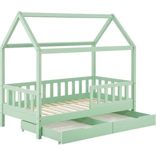 Tweedekans Kinderbed Marli - 90 x 200 cm - Mint - Incl. bedlades Tweedehands