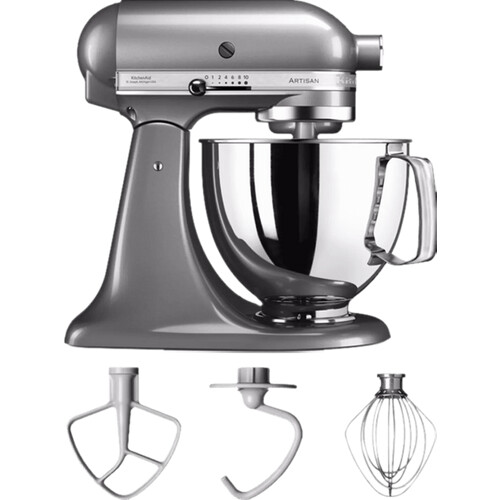 Tweedekans KitchenAid Artisan Mixer 5KSM125 Contourzilver Tweedehands