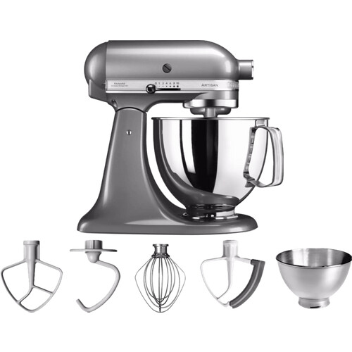 Tweedekans KitchenAid Artisan Mixer 5KSM175PS Tingrijs Tweedehands
