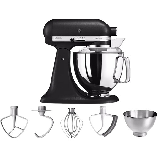 Tweedekans KitchenAid Artisan Mixer 5KSM175PS Vulkaanzwart Tweedehands