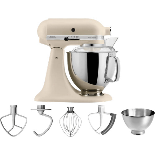 Tweedekans KitchenAid Artisan Mixer 5KSM175PSEFL Fresh Linen Tweedehands