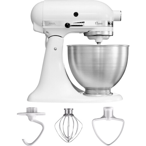 Tweedekans KitchenAid Classic Mixer 5K45SSEWH Wit Tweedehands