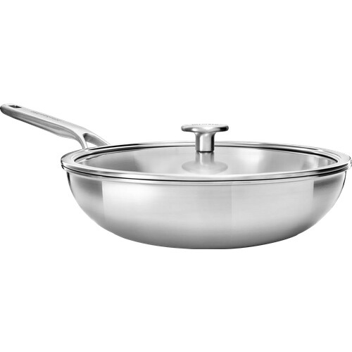 Tweedekans KitchenAid Multiply Wokpan 28 cm + deksel Tweedehands