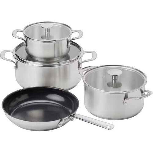 Tweedekans KitchenAid Roestvrij Stalen Pannenset 7-delig | RVS / INOX - PFAS-vrij Tweedehands