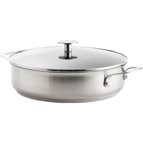 Tweedekans KitchenAid Stainless Steel Hapjespan met deksel 28 cm Tweedehands