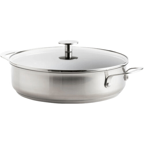 Tweedekans KitchenAid Stainless Steel Hapjespan met deksel 28 cm Tweedehands