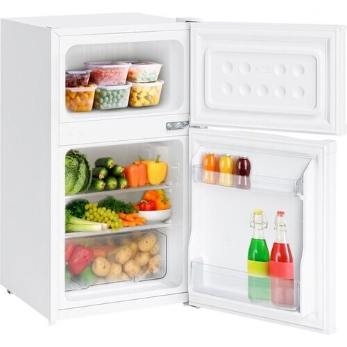 Tweedekans KitchenBrothers Koelkast - 61L Koelvak - 24L Vriesvak - IJskast - Koelvriescombinatie - Frigo - Vrijstaand - Wit Tweedehands