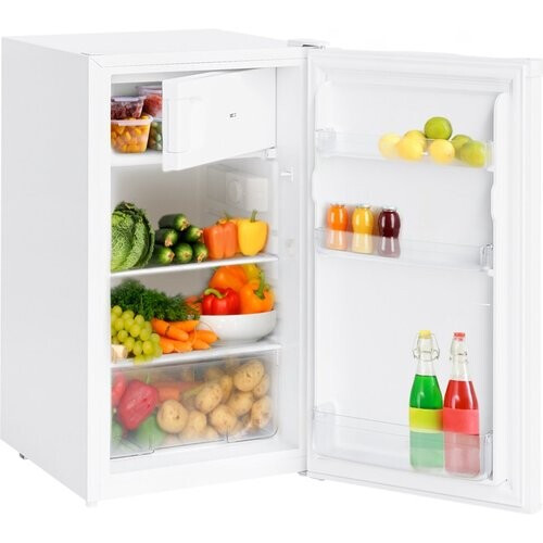Tweedekans KitchenBrothers Koelkast - 88L Koelvak - 14L Vriesvak - IJskast - Koelvriescombinatie - Frigo - Vrijstaand - Wit Tweedehands