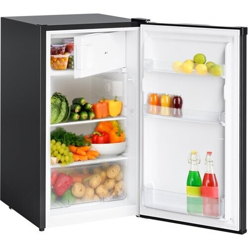 Tweedekans KitchenBrothers Koelkast - 88L Koelvak - 14L Vriesvak - Vrijstaand - Zwart Tweedehands