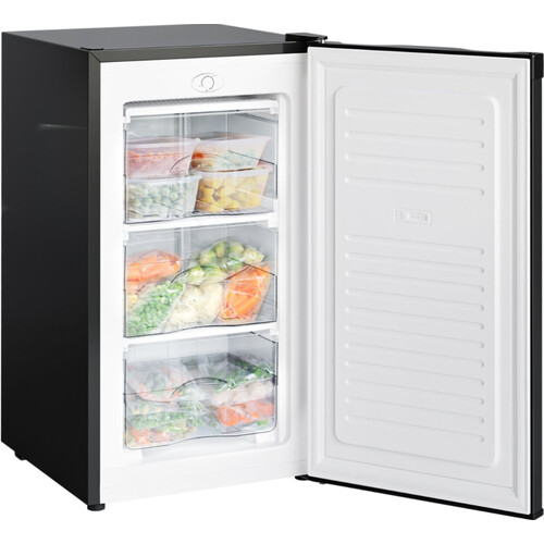 Tweedekans KitchenBrothers Vriezer - 64L - 3 Vrieslades - 84 x 50.40 x 47.50 cm - Zwart Tweedehands