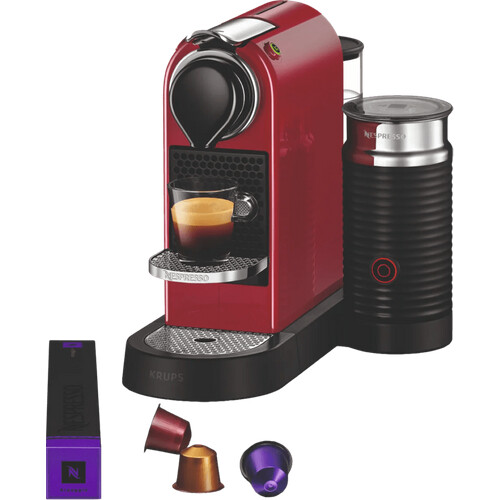 Tweedekans Krups Nespresso Citiz & Milk XN7615 Kersenrood Tweedehands