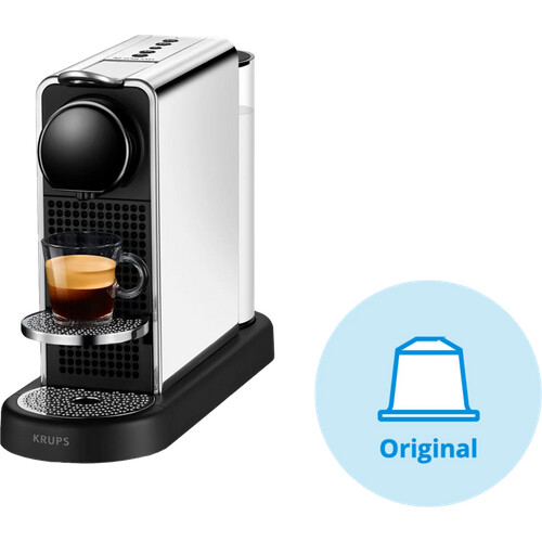 Tweedekans Krups Nespresso CitiZ Platinum XN610D RVS Tweedehands