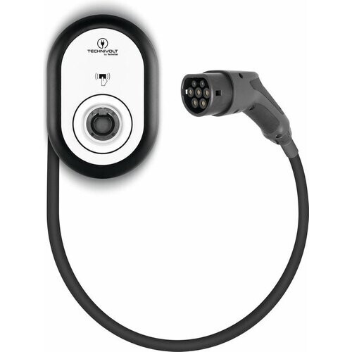 Tweedekans Laadstation TechniVolt 101 - 3-Fase - 11 kW - Type 2 - 5m Kabel Tweedehands