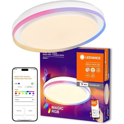 Tweedekans Ledvance Smart+ Orbis Zest wifi plafonnière – Ø 50 cm – wit – RGB & tunable white Tweedehands