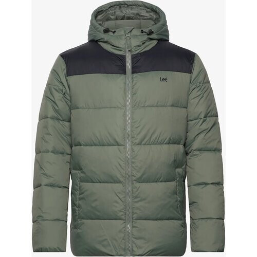 Tweedekans Lee Jeans Puffer Jacket – Kleur: Fort Green – Maat XS – Comfortabele en Stijlvolle Winterjas Tweedehands