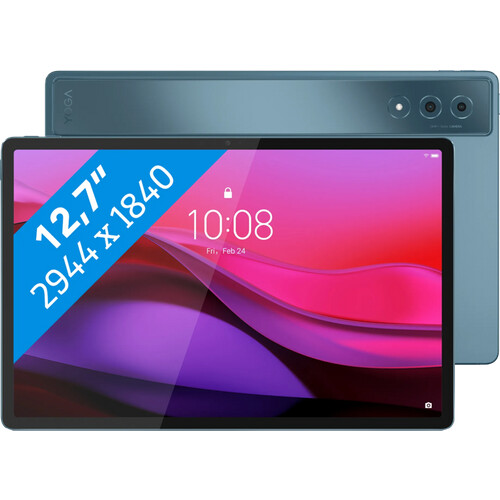 Tweedekans Lenovo Yoga Tab Plus 256GB Wifi Blauw met Stylus en Toetsenbordhoes QWERTY Tweedehands