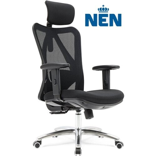 Tweedekans LifeGoods Ergonomische Bureaustoel - NEN1335-gecertificeerd - Zwart