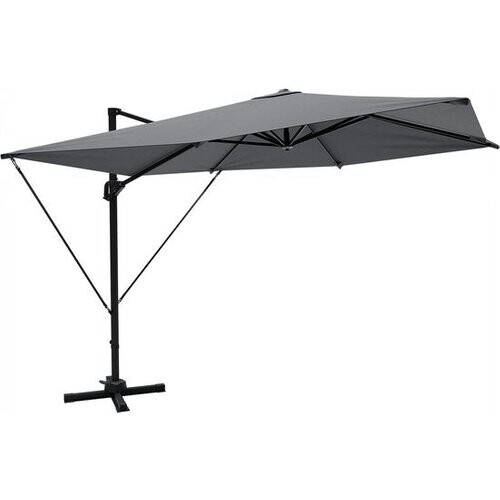 Tweedekans LifeGoods Parasol - 300x300 cm - Kantelbaar - 7 Standen - Waterdicht - met Hoes - Antraciet Tweedehands