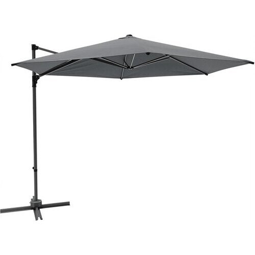 Tweedekans LifeGoods Parasol - Ø300 cm - 30° Kantelbaar - One-push Systeem - Waterdicht - met Hoes - Antraciet Tweedehands